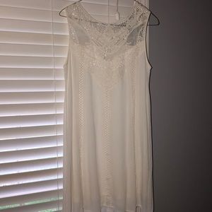 White detailed dress